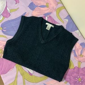 Like New Geoffrey Beene V-Neck Knitwear Navy Vest sweater Men’s